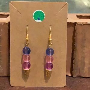 Adorable ice cream cone earrings